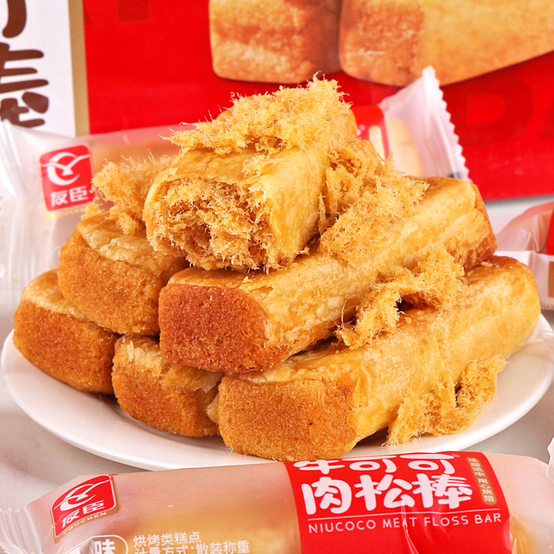友臣金丝肉松棒小零食传统糕点心面包营养早餐儿童休闲食品