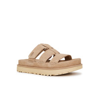 UGG夏季女士舒适时尚厚底露趾魔术贴休闲拖鞋1174090SAN|沙色 43