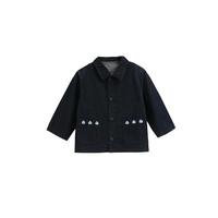 whitewheat儿童2025春季上衣女宝休闲衣服男童春秋款牛仔外套