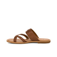 UGG夏季女士舒适时尚低跟交叉套趾凉拖鞋1170550CHE|栗色 40