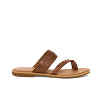 UGG夏季女士舒适时尚低跟交叉套趾凉拖鞋1170550CHE|栗色 37