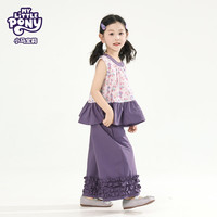 MY LITTLE PONY小马宝莉25夏季女包时尚满印可爱无袖套装 紫色 120