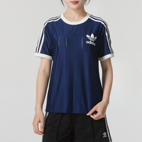 adidas阿迪达斯三叶草短袖女装 2024夏季3 STRIPE TEE户外运动服休闲T恤 IR7466 L