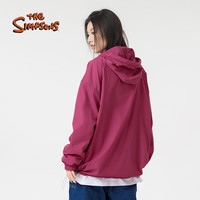 THE SIMPSONS辛普森一家连帽防晒衣2025夏季薄外套宽松休闲百搭拼色防晒服 费洛伊德粉 L (175/92A)