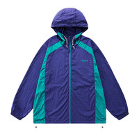 THE SIMPSONS辛普森一家连帽防晒衣2025夏季薄外套宽松休闲百搭拼色防晒服 秘境紫 XL (180/96A)