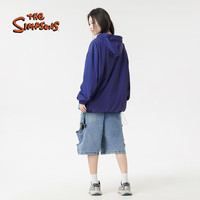 THE SIMPSONS辛普森一家连帽防晒衣2025夏季薄外套宽松休闲百搭拼色防晒服 秘境紫 L (175/92A)