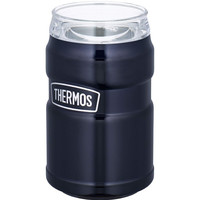 膳魔师(THERMOS)【JD物流 日本直邮】不锈钢真空隔热保温杯水杯 便携茶杯保冷 ROD-002 蓝色 350ml (易拉罐用)