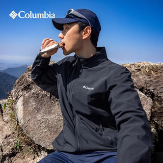 Columbia哥伦比亚软壳衣男25年春夏户外运动休闲防水夹克外套 010 S