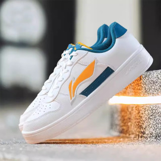 李宁 LI-NING 经典休闲鞋男子透气时尚潮流低帮百搭运动休闲鞋