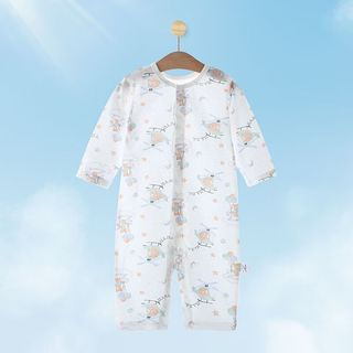瑄妮薇婴儿连体衣衣服薄款长袖哈衣宝宝夏季爬服空调衣服男女童千 甜心草莓 73cm