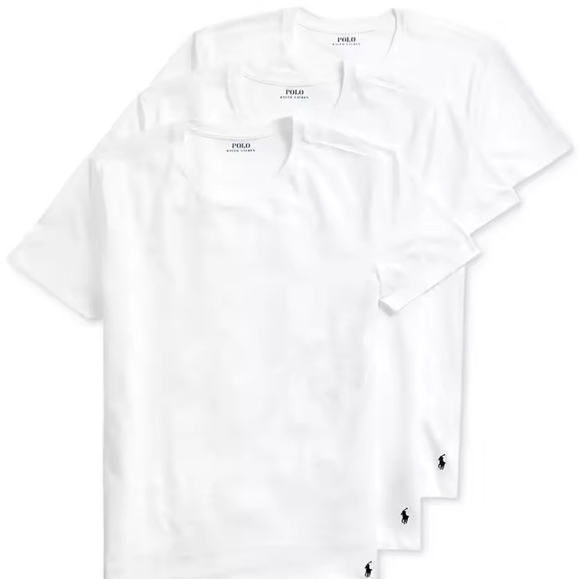 RALPH LAUREN 拉夫劳伦 男士纯棉T恤 3件装