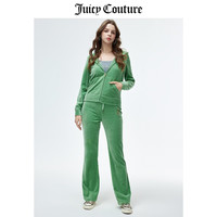 JUICY COUTURE【活力满满】橘滋外套女秋冬美式运动轻奢休闲天鹅绒夹克 奶油白 S