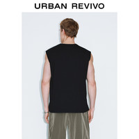  URBAN REVIVO 撞色图案 男士背心