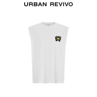  URBAN REVIVO 刺绣图案 男士背心