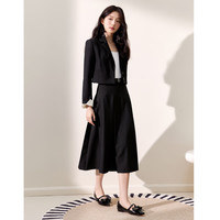 秋水伊人正肩短款西装外套秋季新款女时尚百搭小个子长袖上衣