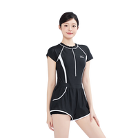鸿星尔克(ERKE)新款2025女士连体保守休闲遮肉显瘦泡温泉沙滩海边游泳衣