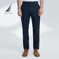 诺帝卡（NAUTICA）男装春夏款商务休闲棉氨亲肤直筒带弹休闲裤男 4NV藏青(PO2100) 36