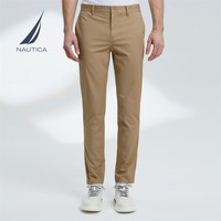 诺帝卡（NAUTICA）男装春夏款商务休闲棉氨亲肤直筒带弹休闲裤男 2TK卡其（PO2101） 30