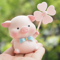 笑之画 小猪 电动车装饰摆件 树脂 小猪（现货）