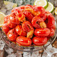 周黑鸭锁鲜盒装香辣小龙虾尾即食虾球120g蒜蓉150g鸭脖锁骨鸭翅多盒装 香辣虾球120g+鸭掌140g共2盒260g