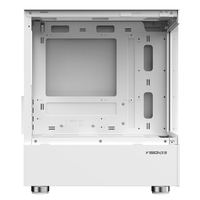 至睿 VISION 魔方MINI支持M-ATX主板 270度精致全景侧透白色机箱 魔方MINI极地白+雷匠炫彩风扇3把