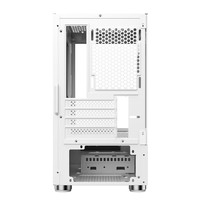 至睿(Vision)魔方MINI无A柱海景房机箱 支持M-ATX主板 270度精致全景侧透白色机箱 魔方MINI白+棱镜5PRO白(pwm)三正二反