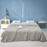 归途A类日本凉感科技冰淇淋云母凉感丝夏被舒适丝滑冷感空调被 琥珀蓝 150*200cm