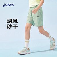 亚瑟士（asics）童装2025年夏季运动吸湿速干针织短裤3M印花设计332251102323 9022灰色 175