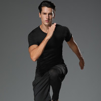 徽昂运动套装男跑步瑜伽服运动服速干透气t恤短袖短裤长裤三件M M /适合95-120斤