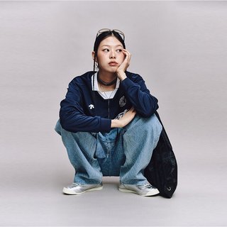  DESCENTE/迪桑特 男女款运动领子长袖T恤