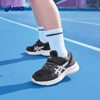 ASICS/亚瑟士童鞋儿童网眼透气不闷运动跑步鞋男女童夏季网鞋 002-黑白 29.5码