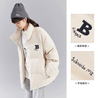 【钜惠】太平鸟男装华夫格棉衣外套面包服冬季保暖棉服