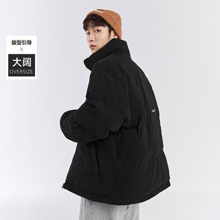 【钜惠】太平鸟男装华夫格棉衣外套面包服冬季保暖棉服