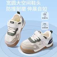 牧童清仓学步鞋宝宝鞋子夏季男童鞋透气网面软底儿童鞋撞色女童机能鞋 山岚绿 19 鞋内长14.0cm