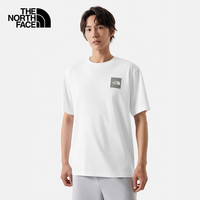 北面（The North Face）山夏印花圆领短袖棉T恤男透气户外休闲24春夏款88GA FN4/雪峰白 2XL