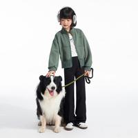 植木童装抗菌女童裤子2025春季中大童直筒瑜伽裤儿童鲨鱼裤 高级灰【7A抗菌】
