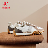 乔丹女鞋运动鞋2025春夏休闲鞋米饼德训鞋老爹鞋跑步鞋子女 象牙色/胡桃色 37.5