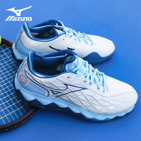 美津浓 Mizuno专业网球鞋巨齿鲨耐磨防滑运动训练球鞋男女同款WAVE ENFORCE 浅蓝61GA230125 43