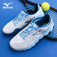 美津浓 Mizuno专业网球鞋巨齿鲨耐磨防滑运动训练球鞋男女同款WAVE ENFORCE 浅蓝61GA230125 38.5