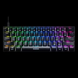 GAMDIAS USB-C 人体工程学 电脑键盘 游戏 主机 黑色（最后4件-先到先得）