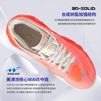 美津浓 Mizuno专业网球鞋巨齿鲨耐磨防滑运动训练球鞋男女同款WAVE ENFORCE 粉色61GA230156 36
