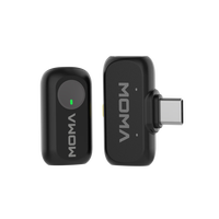 猛玛（MOMA）LARK A1多巴胺麦克风无线领夹麦克风一拖二猛犸直播降噪话筒mini指尖型收音麦全能版