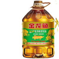 金龙鱼优选压榨纯香菜籽油5.28L非转基因物理压榨食用油家用菜籽油团购 5.28L*1桶