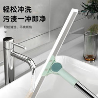 洁朗尼多功能魔术扫把家用硅胶拖把两用浴室地刮保洁地板刮水器挂刷 50cm宽伸缩杆+备用胶条+挂钩 1把