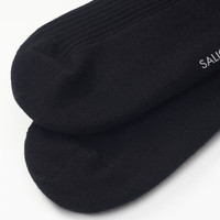 SALIGIA经典质感男士罗纹长中筒袜袜子黑白吸汗性感3双 长筒袜3双【白+白+黑】 3双 均码