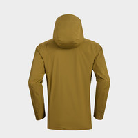 KAILAS凯乐石雷鸟连帽软壳衣GTX宽松弹力透气户外登山徒步防风外套男款 苍黄-男
