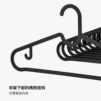 IKEA宜家SPRUTTIG埃斯汀衣架晾衣架挂衣架收纳衣撑衣服挂室内家用 驼色