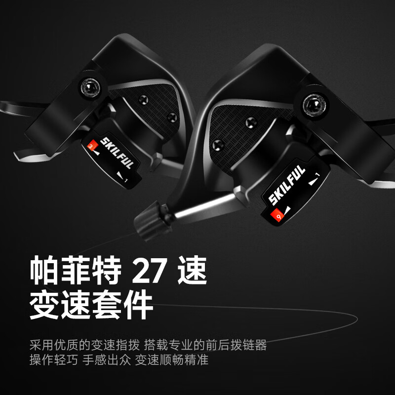 钢架 灰色 27速 燕把辐条轮
