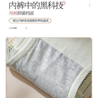 浪莎内裤女纯棉裆薄款5条清新少女中低腰无痕抗菌性感大码短裤 清新系5条装 L （95-120斤）