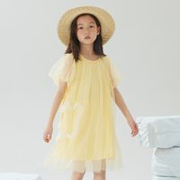 美特斯邦威moomoo童装连衣裙女童云朵网纱优雅浪漫甜美针织裙子